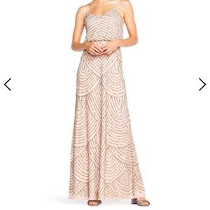 Worn-Gently Adriana Papell Fully Beaded Gown